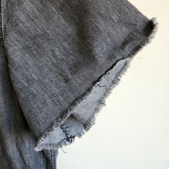 Buffalo David Bitton Short Sleeve Button Down Pocket Shirt Men's XL Gray 0879 - Picture 6 of 12